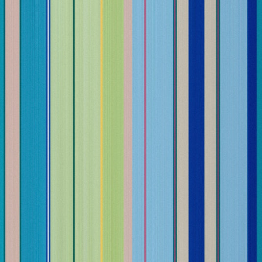 Universal Replacement Deckchair Sling Kit with Brass Tacks in Multi Stripe AC30 Acrylic