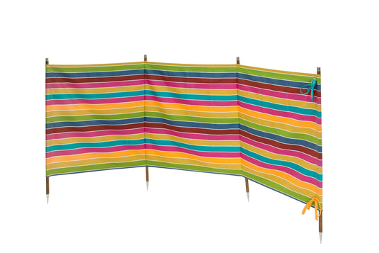 Beach Windbreak for Camping in Multi Stripe Design AC73 (Standard)