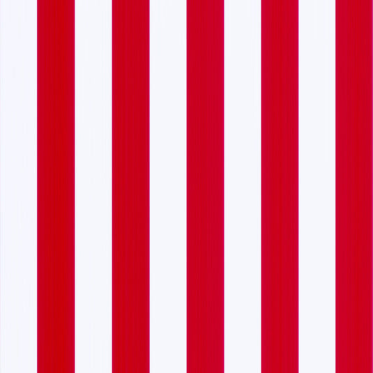 Universal Replacement Deckchair Sling Kit with Brass Tacks in Block Stripe Red/White Acrylic