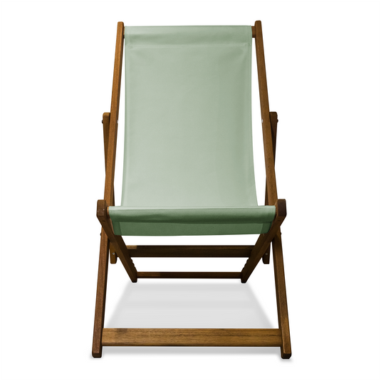 Pastel Green Deckchair - Plain Sage Green