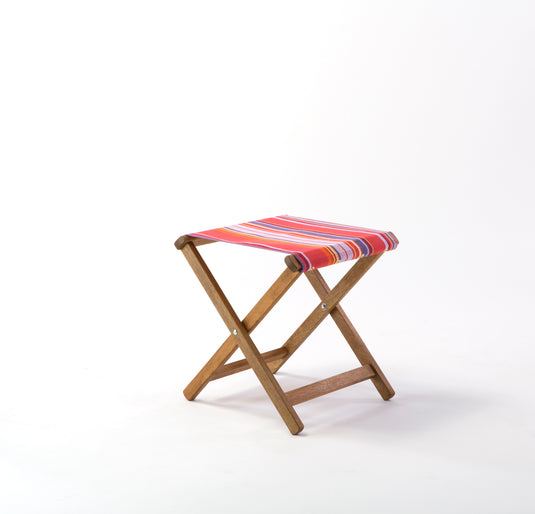 Sturdy Stool - Multi Stripe,  WC59, Woven Cotton