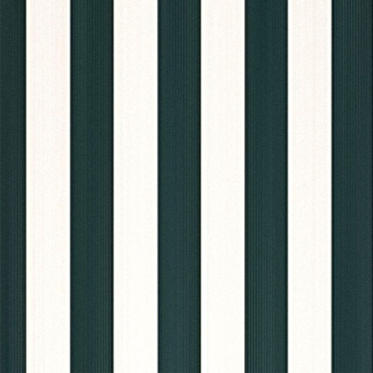By the Metre (43cm wide) hemmed at the sides - Block Stripe, Green/White, Textilene