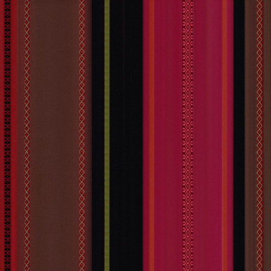 By the Metre (43cm wide) - Multi Stripe,  WC09, Woven Cotton