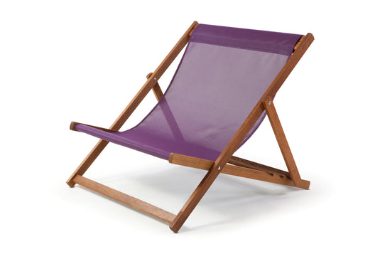 Wideboy Deckchair in Purple Textilene