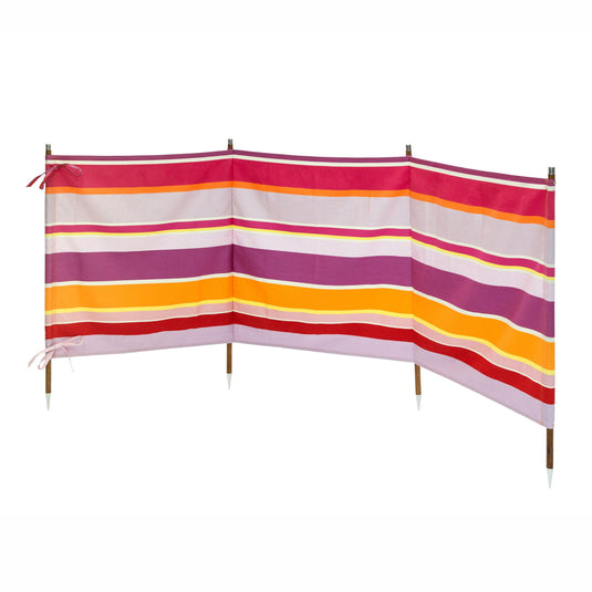 Beach Windbreak for Camping in Multi Stripe Design AC64 (Standard)