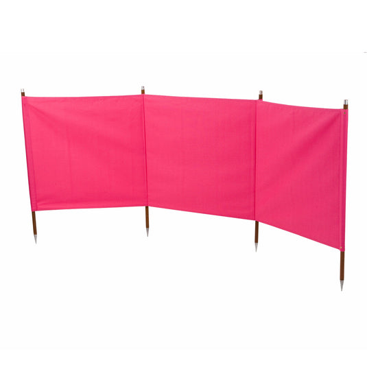 Beach Windbreak for Camping in Plain Pink (Large 150cm)