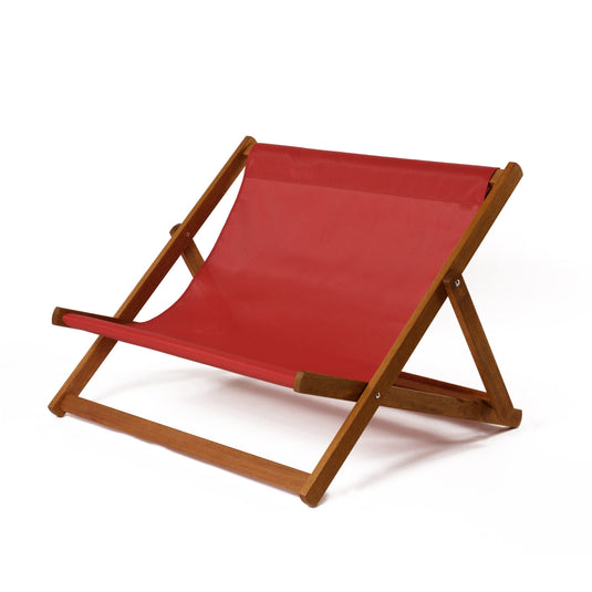 The Double - Plain, Red, Textilene