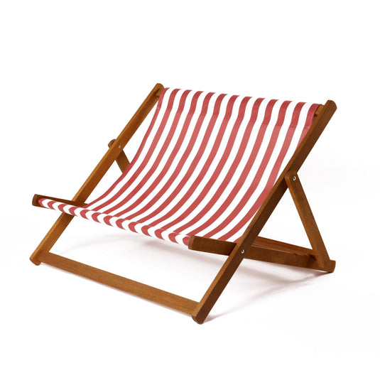 The Double - Block Stripe, Red/White, Textilene