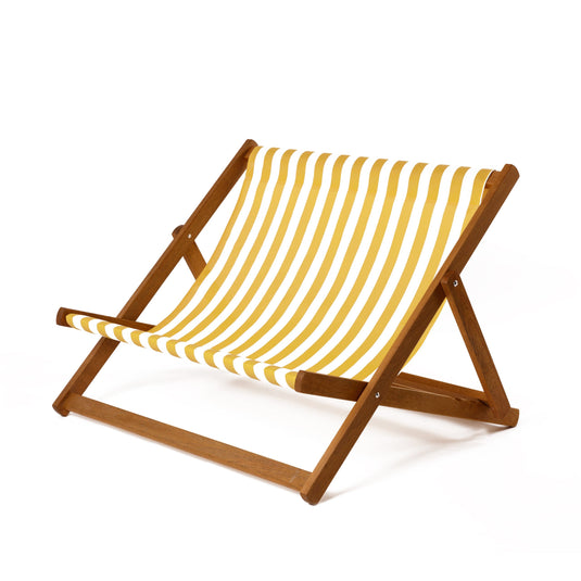 The Double - Block Stripe, Yellow/White, Textilene