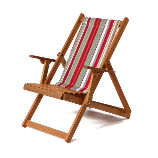 Easy Chair in Multi-Stripe (WC100) Woven Cotton