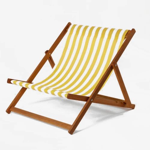 Wideboy - Block Stripe, Yellow/White, Textilene