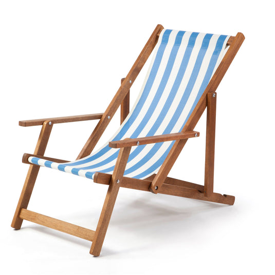 Armchair - Block Stripe, Blue/White, Textilene