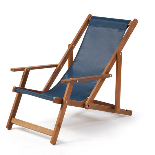 Armchair - Plain, Navy Blue, Textilene