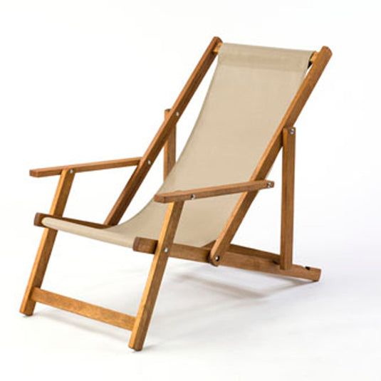 Armchair - Plain, Taupe, Textilene