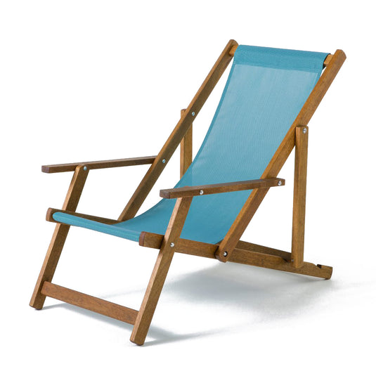 Armchair - Plain, Turquoise, Textilene