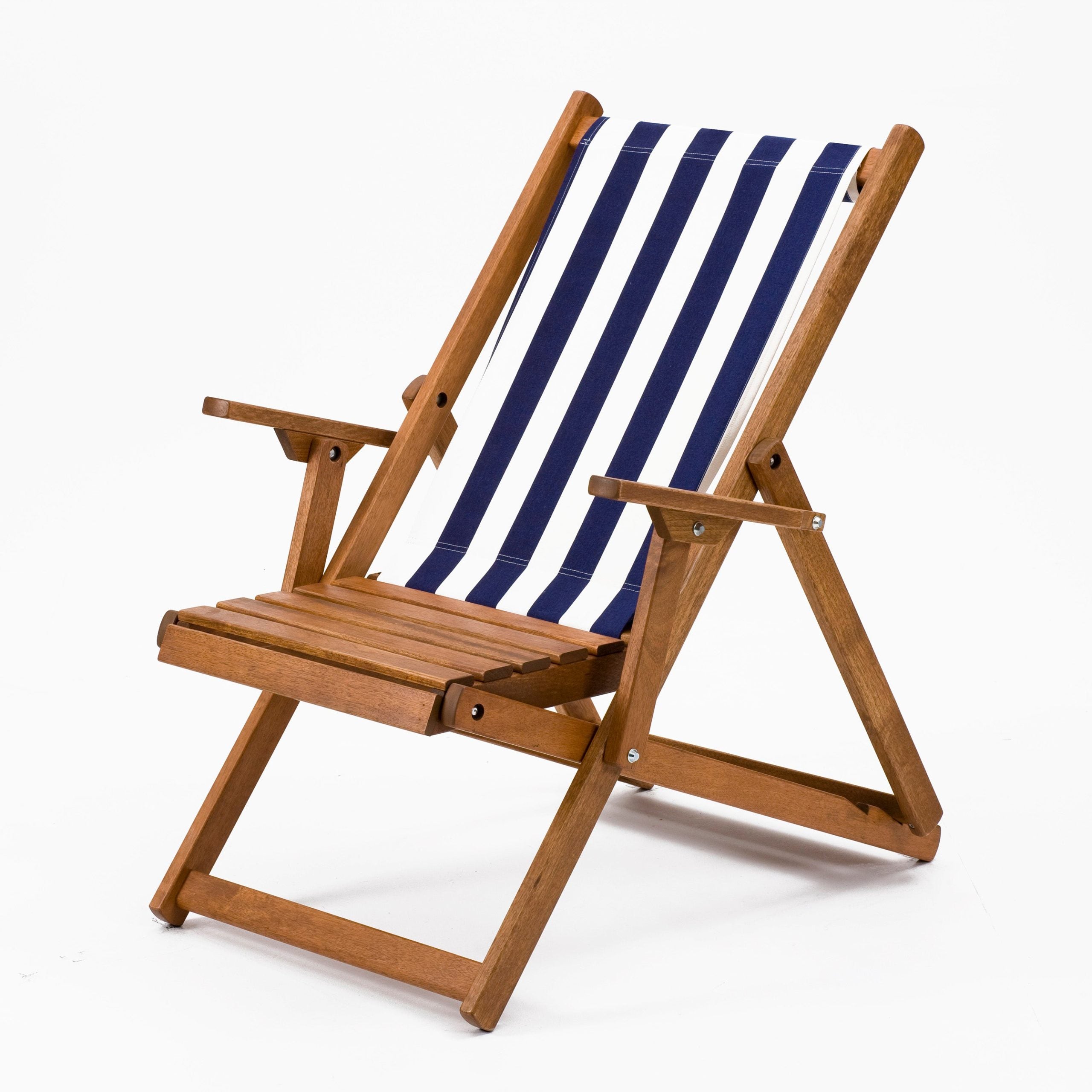 Easy Chair - Block Stripe, Navy/White, Cotton