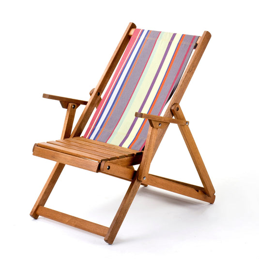 Easy Chair in Multi-Stripe (WC17) Woven Cotton