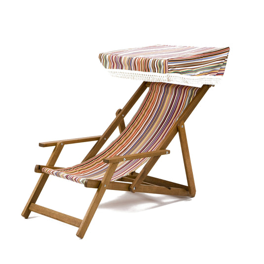 Edwardian Deckchair - Multi Stripe, AC02, Acrylic