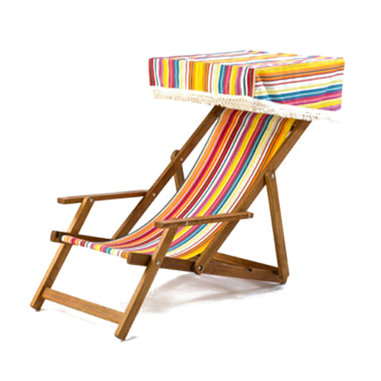 Edwardian Deckchair - Multi Stripe, AC67, Acrylic