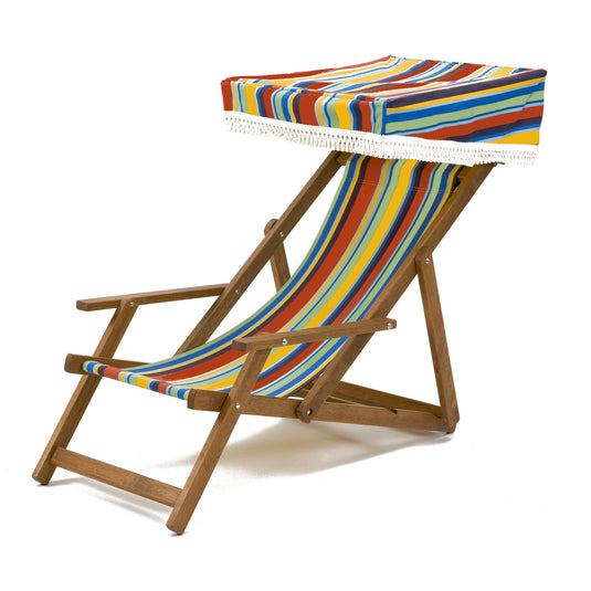 Edwardian Deckchair - Multi Stripe, PC00, Cotton