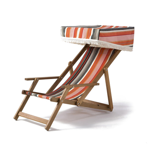 Edwardian Deckchair - Multi Stripe, WC60, Woven Cotton