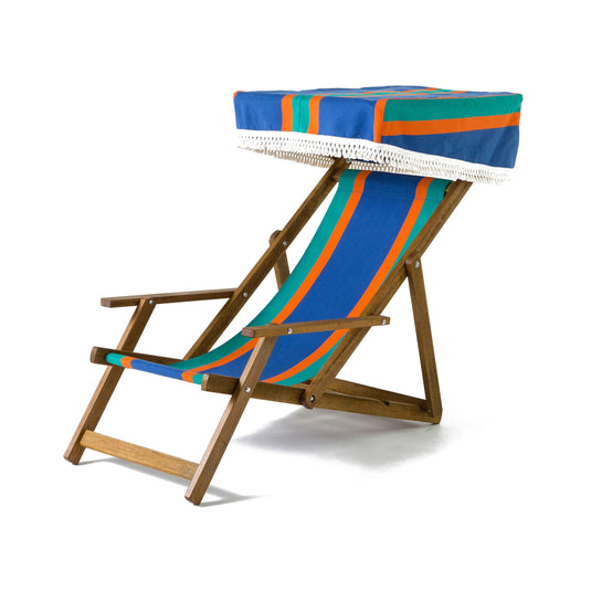 Edwardian Deckchair - Multi Stripe, WC84, Woven Cotton