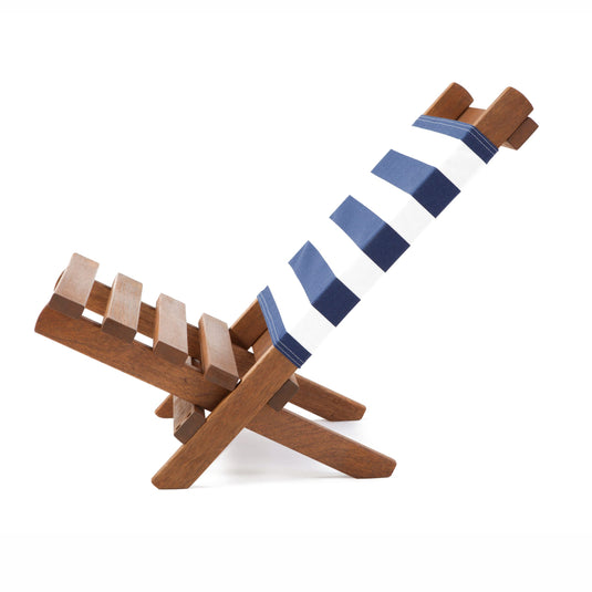 Fistral Chair - Block Stripe, Navy/White, Acrylic