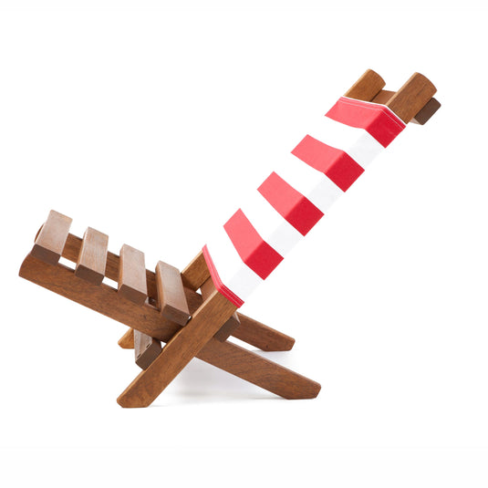 Fistral Chair - Block Stripe, Red/White, Acrylic