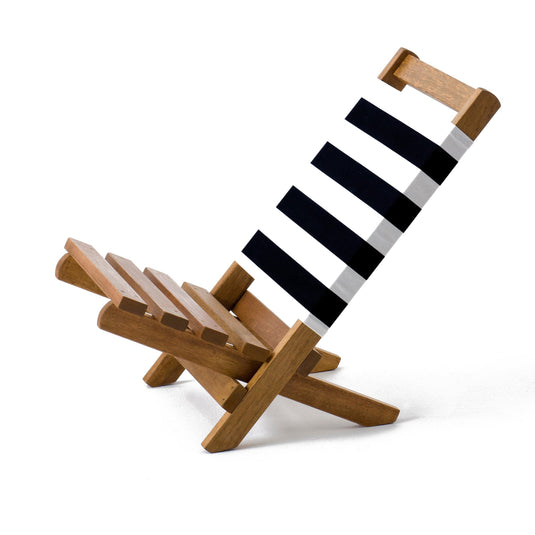 Fistral Chair - Block Stripe, Black/White, Cotton