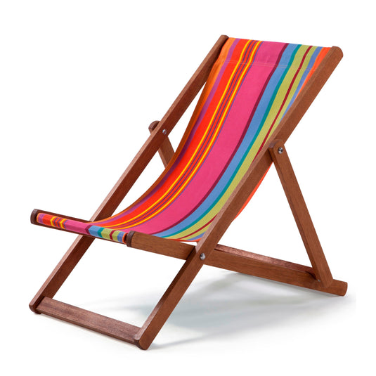 Kid's Deckchair (6-11yrs) in Multi-Stripe (WC23) Woven Cotton