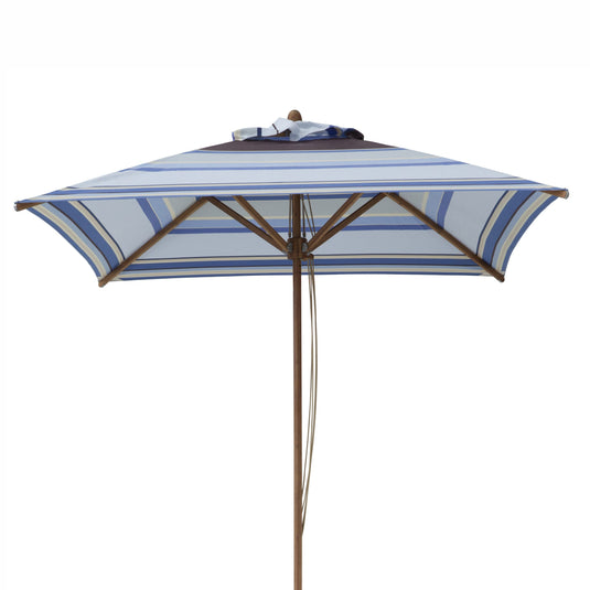 Square Southsea Parasol - Multi Stripe, AC08, Acrylic