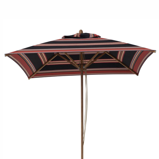 Square Southsea Parasol - Multi Stripe, AC22, Acrylic