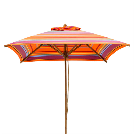 Square Southsea Parasol - Multi Stripe,  AC23, Acrylic