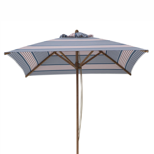 Square Southsea Parasol - Multi Stripe, AC52, Acrylic