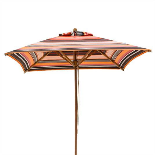 Square Southsea Parasol - Multi Stripe, AC60, Acrylic