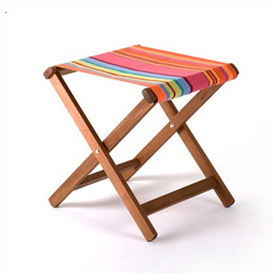 Sturdy Stool - Multi Stripe,  WC23, Woven Cotton