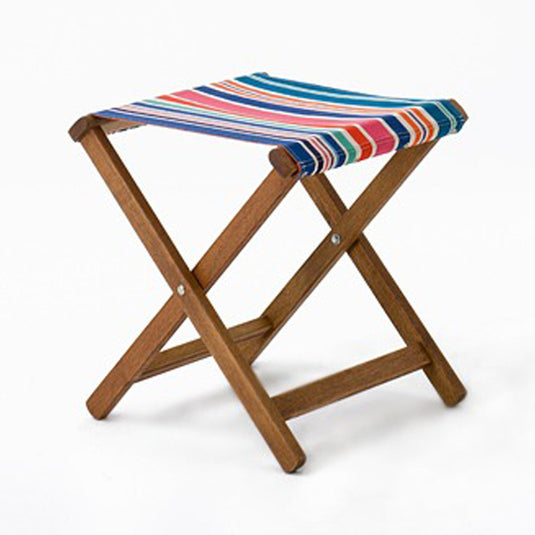Sturdy Stool - Multi Stripe,  WC42, Woven Cotton