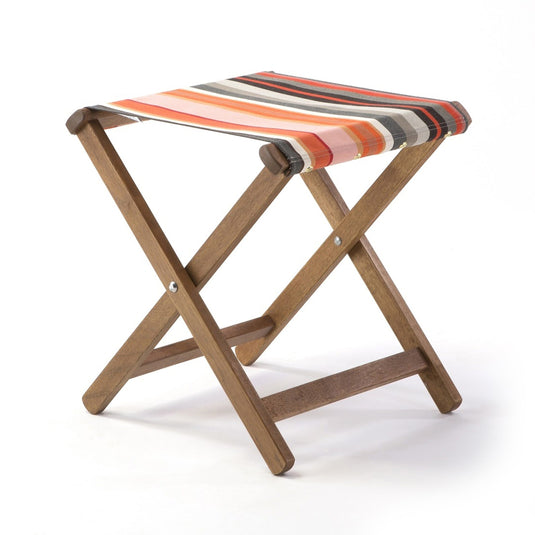 Sturdy Stool - Multi Stripe,  WC60, Woven Cotton