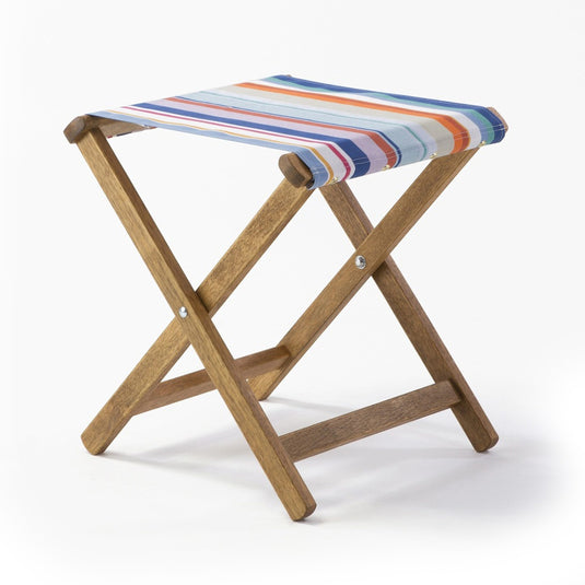 Sturdy Stool - Multi Stripe,  WC61, Woven Cotton