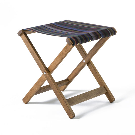 Sturdy Stool - Multi Stripe,  WC66, Woven Cotton