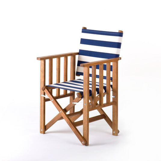 Tennis Chair - Block Stripe, Navy/White, Cotton