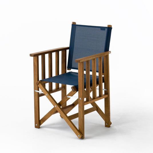 Tennis Chair - Plain, Navy Blue, Textilene