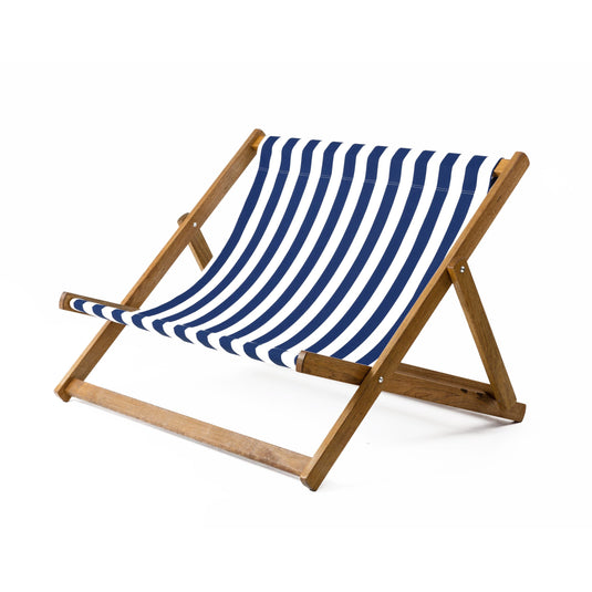 The Double - Block Stripe, Blue/White, Acrylic