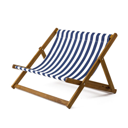The Double - Block Stripe, Navy/White, Acrylic