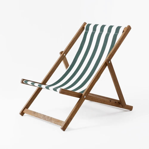 The Wider - Block Stripe, Green/White, Cotton