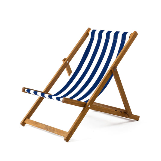 The Wider - Block Stripe, Blue/White, Acrylic