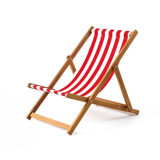 The Wider - Block Stripe, Red/White, Acrylic
