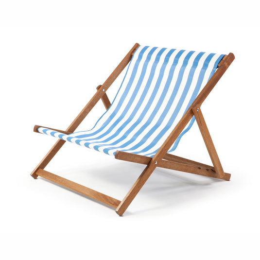 Wideboy - Block Stripe, Blue/White, Textilene