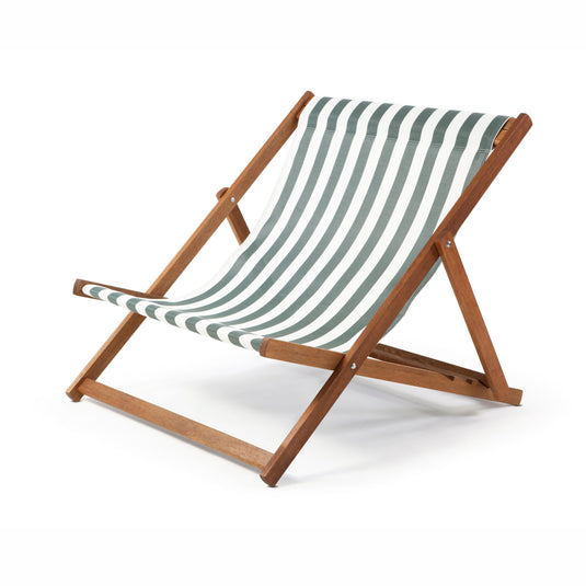 Wideboy - Block Stripe, Green/White, Textilene