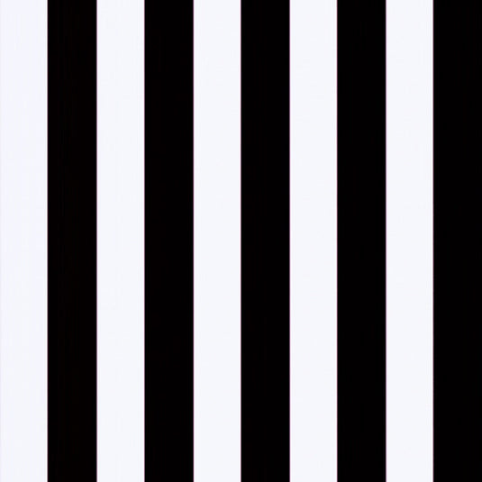 By the Metre (137cm wide) - Block Stripe, Black/White, Acrylic